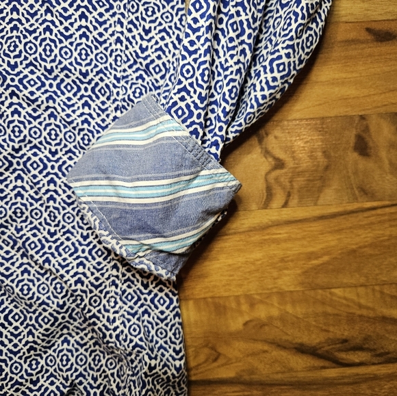 Wrangler Pearl Snap Button Shirt Mens XL Blue 20X Competition Advanced Cowboy - Picture 5 of 10